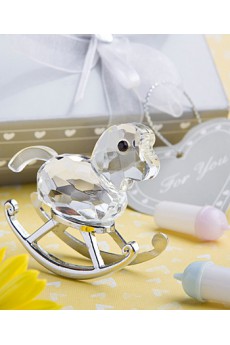 Crystal Wooden Horse Favor