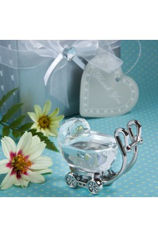 Crystal Baby Carriage Paperweight Party Favor/Gift