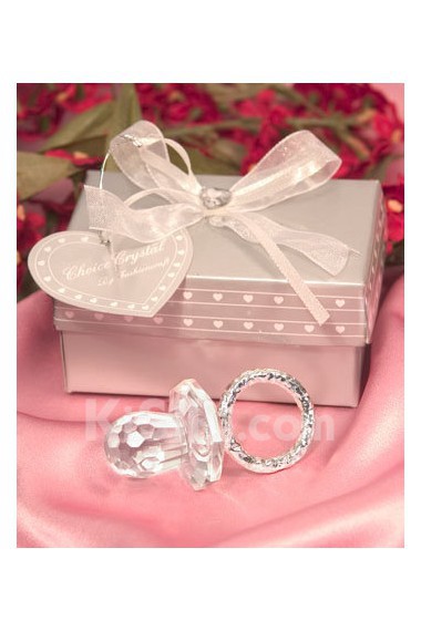 Crystal Pacifier Baby Shower Favor