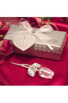 Crystal Rose Wedding Favor