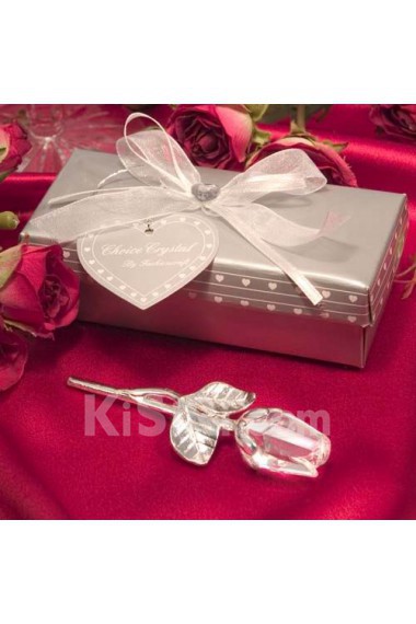 Crystal Rose Wedding Favor