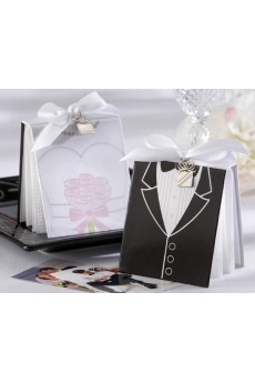 Side by Side Bride-and-Groom Photo Album Favors