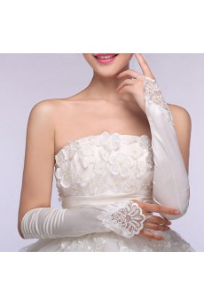 Fingerless Bridal Wedding Long Gloves