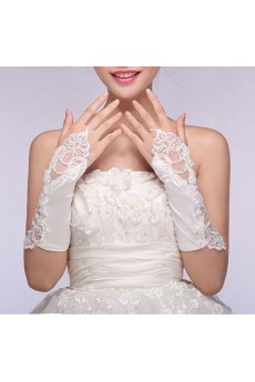 Fingerless Elbow Length Bridal Gloves