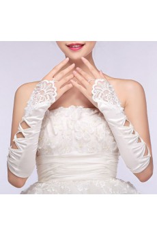 Fingerless Elbow Length Bridal Wedding Gloves