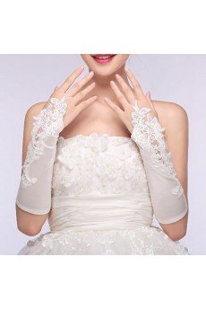 Fingerless Elbow Length Bridal Wedding Gloves