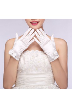 Wrist Length Bridal Wedding Gloves