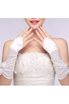 Fingerless Elbow Length Bridal Wedding Gloves