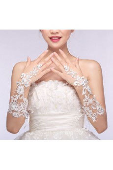 Fingerless Elbow Length Bridal Gloves