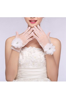 Wrist Length Bridal Gloves