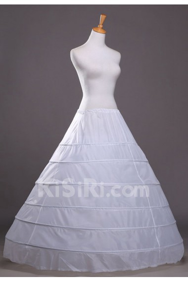 White Floor Length Wedding Bridal Hoop Petticoat Slip