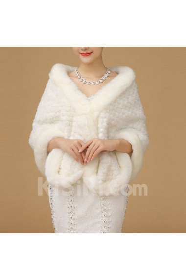 Large Faux Fur Party / Casual Shawl