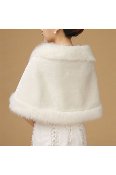 Elegant Faux Fur Wedding / Special Occasion Shawl