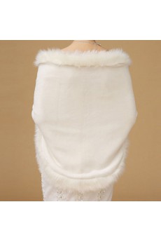 Faux Fur Wedding / Party Shawl/ Wrap