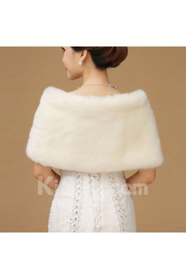 Faux Fur Special Occasion/ Wedding Shawl/Wrap  