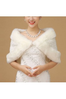 Stylish  Faux Fur Wedding / Evening Wrap