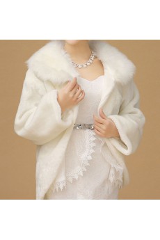Long Sleeve Faux Fur Bridal Wedding/Special Occasion Wrap