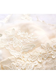 Tulle, Lace Jewel Mini/Short Sleeveless A-line Dress