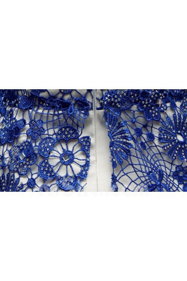 Lace Scoop Floor Length Sleeveless Mermaid Dress with Applique