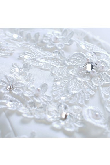 Organza Scoop Floor Length Sleeveless Ball Gown Dress with Rhinestone