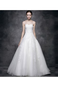 Lace, Satin Sweetheart Floor Length Sleeveless A-line Dress with Beads, Sash