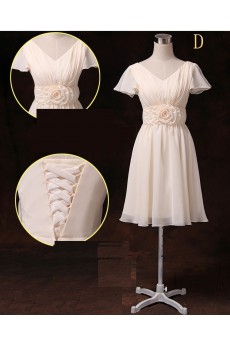 Taffeta Chiffon Short/Minin A-line Dress