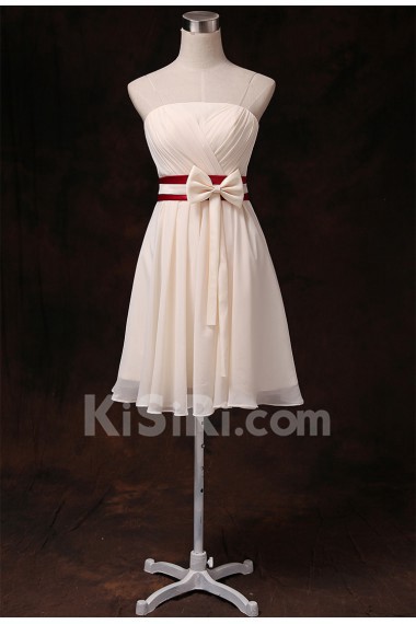 Taffeta Chiffon Short/Minin A-line Dress