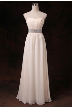 Taffeta Chiffon Floor Length A-line Dress