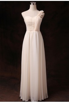 Taffeta Chiffon Floor Length A-line Dress