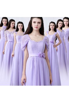 Chiffon Floor Length A-line Dress