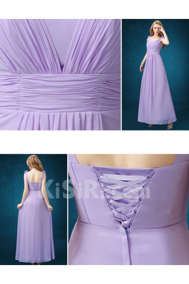 Chiffon Floor Length A-line Dress