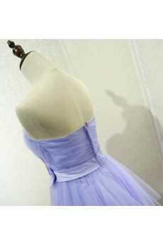 Tulle Short/Minin Sweetheart Sleeveless Ball Gown Dress with Bow