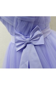 Tulle Short/Minin Sweetheart Sleeveless Ball Gown Dress with Bow