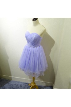 Tulle Short/Minin Sweetheart Sleeveless Ball Gown Dress with Rhinestone