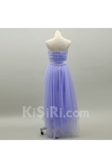 Tulle Short/Minin Sweetheart Sleeveless A-line Dress with Bow