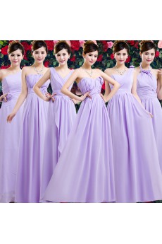 Chiffon Floor Length A-line Dress