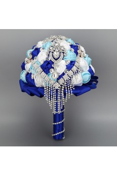 Top Quality Round Shape Wedding Bridal Bouquet with Ribbons