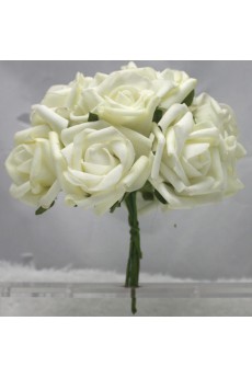 PE Ivory Rose Wedding Bridal Bouquet