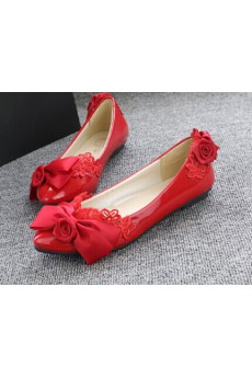 Handmade Lace Flowers Wedding Shoes