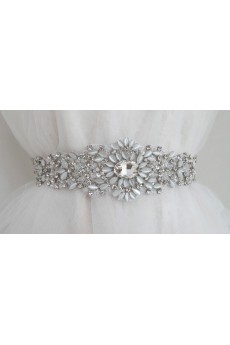 Handmade Rhinestone Wedding Sash