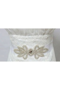 Luxurious Handmade Yarn Rhinestone Wedding Sash