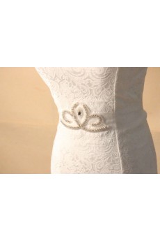 Handmade Rhinestone Wedding Sash