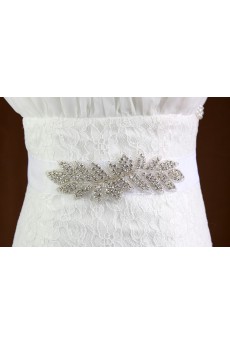 Handmade Yarn Rhinestone Wedding Sash