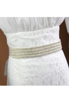 Handmade Satin Rhinestone Wedding Sash