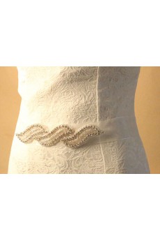 Handmade Rhinestone Wedding Sash