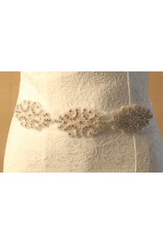 Handmade Rhinestone Wedding Sash