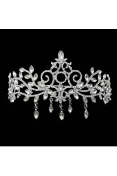 Alloy Crystal Crown Wedding Headpieces with Rhinestone