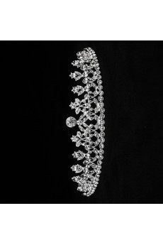 Alloy Crown Wedding Headpieces with Rhinestone