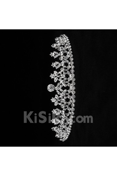 Alloy Crown Wedding Headpieces with Rhinestone