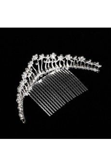 Alloy Flower Crown Wedding Headpieces with Rhinestone